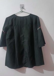 Black Embroidery Top
