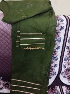 Olive Green Salwar Kameez Suit