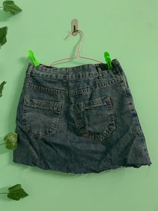 High Wasted Denim Skirt