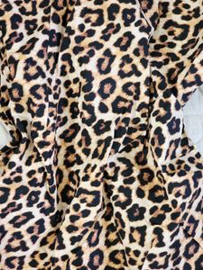 Clearance Sale🔥H&amp;M Puff Sleeves Leopard Print Dre