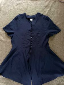 Chic Black Button-Down Top