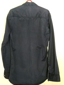 S-line Men Solid Casual Blue Shirt