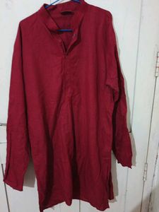Maroon Kurta With 2 Side Pockets