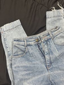Blue mom jeans