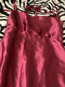 Pink Rose dress with free mini sling bag😍