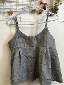 Plaid Cami Top