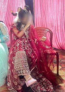 Elegant Maroon Embroidered Anarkali