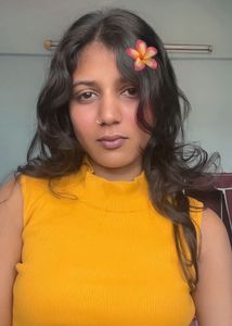 Yellow Ribbed Mock Neck Top