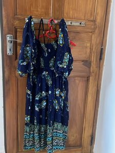 Floral Print Off-Shoulder Dress