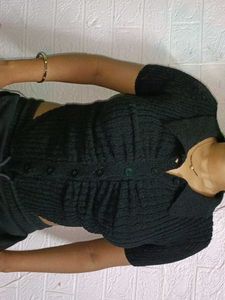 Textured Knit Cropped  Top