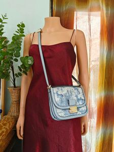 Beautiful Blue Forest Print Bag.