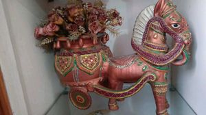 Decorative Buggy With Flower