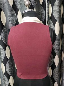 Maroon Sleeveless Crop Top