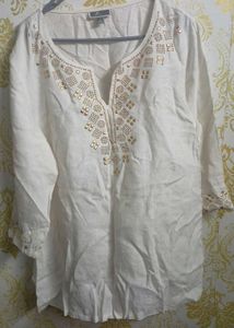 Women Sequins Short Kurti