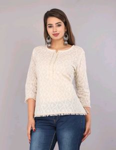 Cotton Off White top