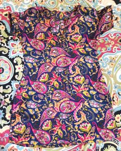Paisley Print Short Kurti