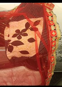 Red &amp; Gold Dupatta