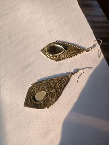 Metallic Oxidised Earrings