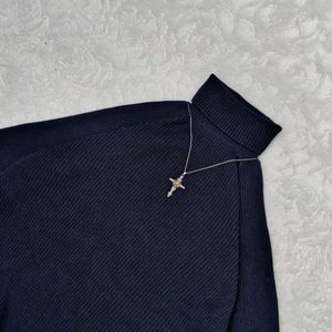 H&amp;M Navy Turtleneck Sweater