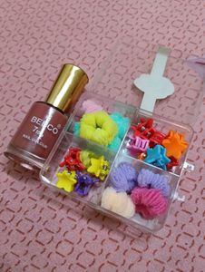 Hair Accessories &amp; Nail Polish Set