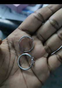 Sliver Plated Ring Combo Of 5