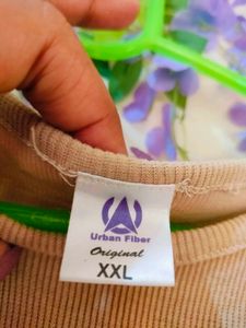 get freebies with  Beige Short Sleeve Top