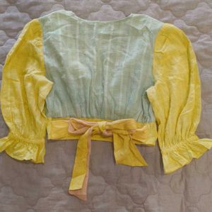 Cute Colorblock Crop Top