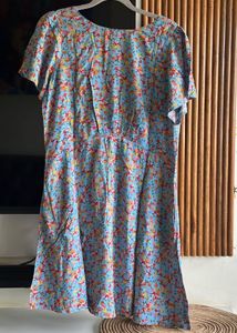 Floral Print Dress with Pocket