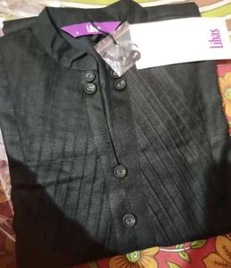 Libas Women Black Kurta