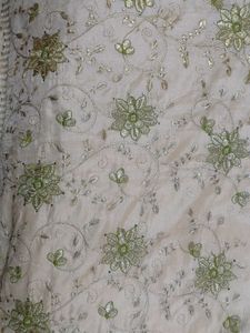 Elegant Floral Embroidered Saree