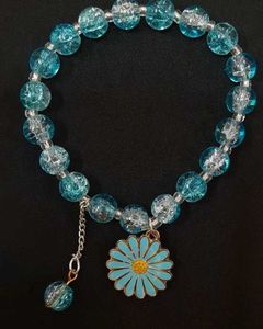 Blue Sunflower Bracelet
