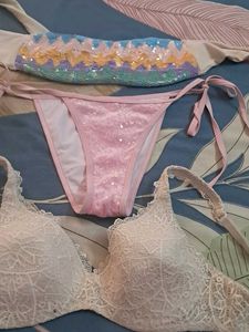 Victoria Secret  Sequence  Work  Bra N Panty  Comb