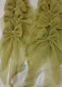 Golden Hair Bow🎀( Pack Of 2)