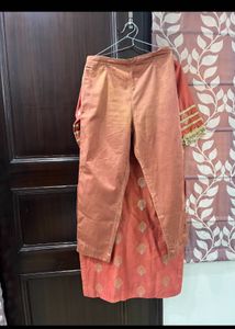Kurta Pant Set With Gotta Lace Highlighted
