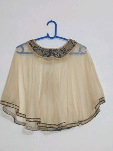 Elegant Floral Ethnic Skirt with cape