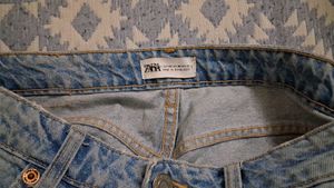 Zara Ripped Light Wash Denim Jeans
