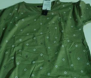 Roadster Women Olive Green Tshirt