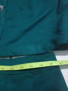 Vintage Green Skirt Suit