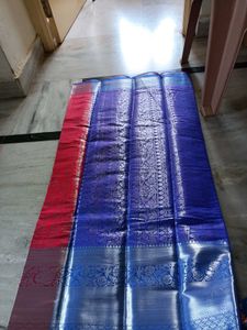 Elegant Red &amp; Purple Saree