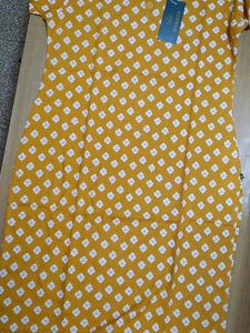 Yellow Colour Printed Kurti