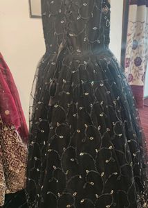 Party Wear Black ball Gown