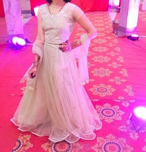 Mirror Work C-Green Lehngha Choli ❤