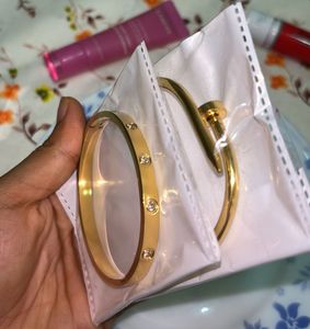 Nail And Band Bracelet (Stack Of Two)🎀🎀