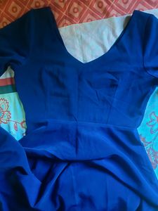 Navy Blue A line Dress