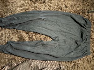 Black Front zipper joggers