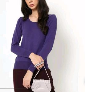 Purple Knit Sweater