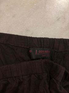 Brown Ruched Leggings