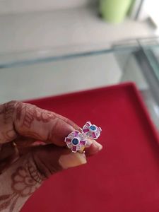 pure silver Toe Rings - with stones(4gram
