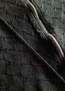 Chic Black Zipper Top