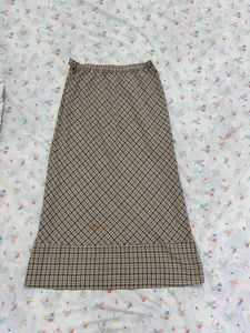 Long plaid skirt